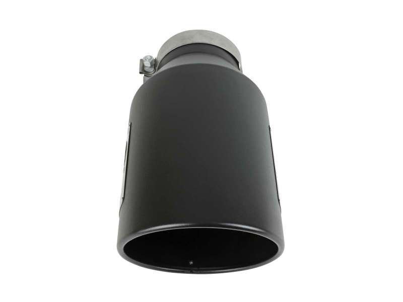 Load image into Gallery viewer, aFe Power Universal 5in Inlet 8in Outlet MACH Force-XP Clamp-On Exhaust Tip - Black