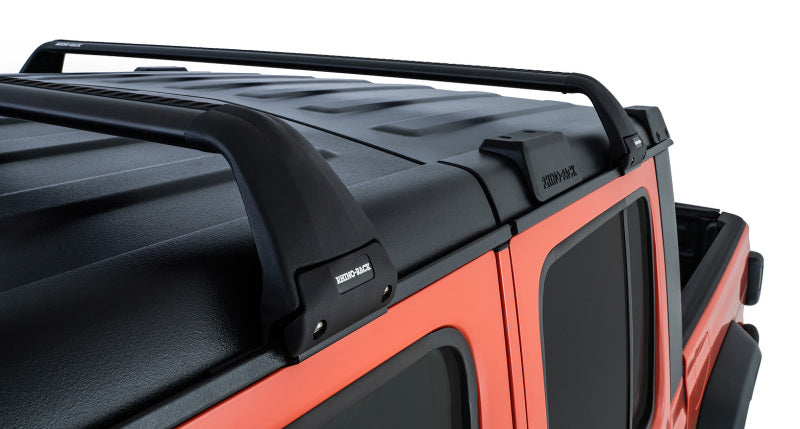 Load image into Gallery viewer, Rhino-Rack 07-22 Jeep Wrangler JK/JL 4 Door Hard Top Vortex SG 2 Bar Roof Rack - Black
