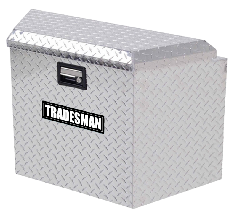 Load image into Gallery viewer, Tradesman Aluminum Trailer Tongue Storage Box (16in.) - Brite