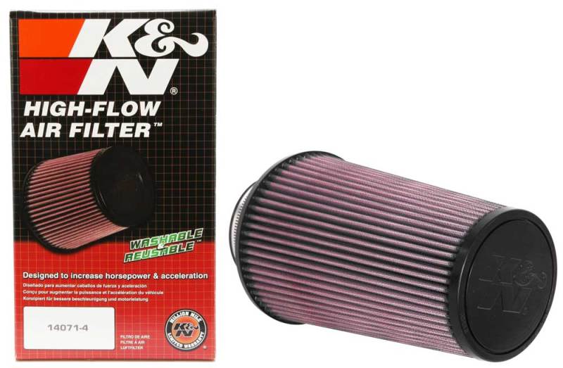 Load image into Gallery viewer, K&N Universal Clamp-On Air Filter 3-1/2in FLG / 6in B / 4-1/2in T / 9in H