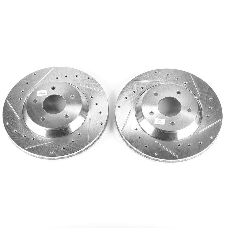 Load image into Gallery viewer, Power Stop 88-96 Chevrolet Corvette Front Evolution Drilled & Slotted Rotors - Pair