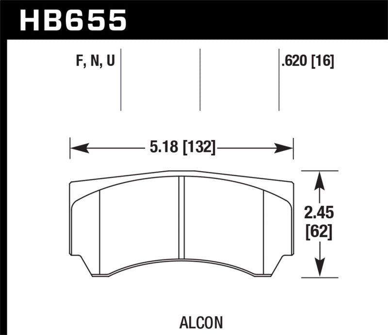 Load image into Gallery viewer, Hawk Alcon RC4498X600 Street HP Plus Brake Pads
