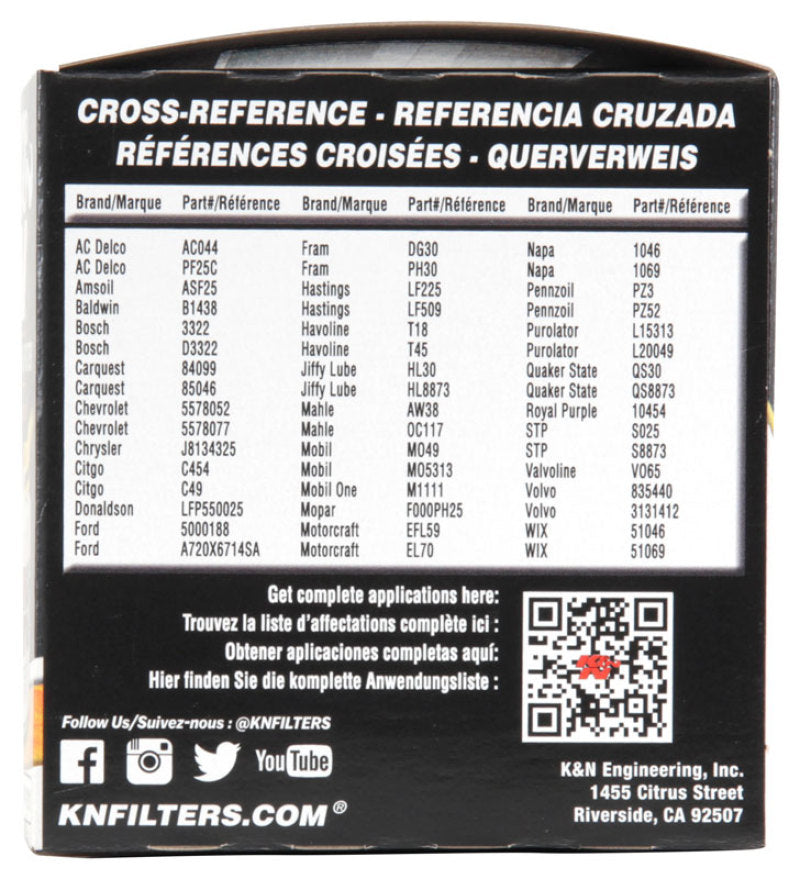 Load image into Gallery viewer, K&N Oil Filter OIL FILTER; AUTOMOTIVE