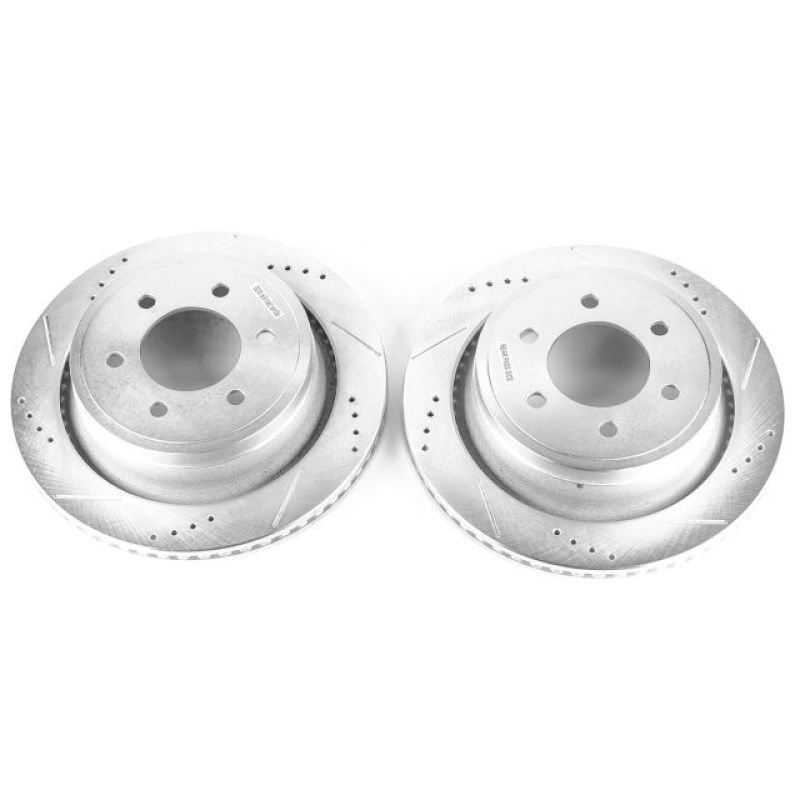 Load image into Gallery viewer, Power Stop 12-18 Ford F-150 Rear Evolution Drilled & Slotted Rotors - Pair