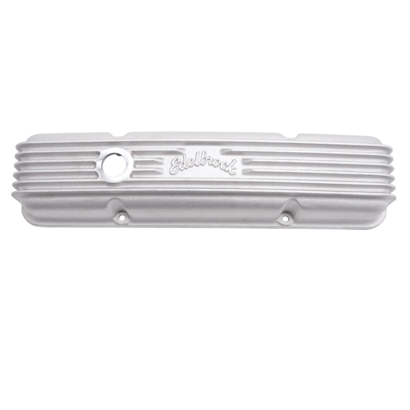 Load image into Gallery viewer, Edelbrock Valve Cover Classic Series Chevrolet 1959-1986 262-400 CI V8 w/ Breather Holes Satin