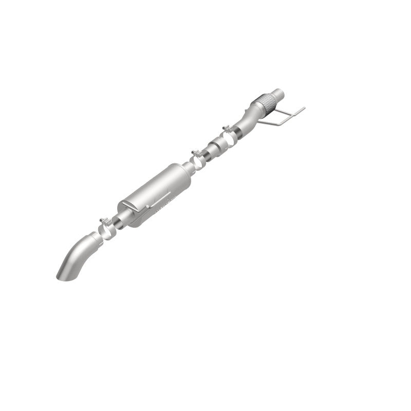 Load image into Gallery viewer, MagnaFlow Cat-Back, SS, 2.5/3in, Turn Down In Front Rear Tire 2015 Ford F150 2.7L V6T Ext Cab