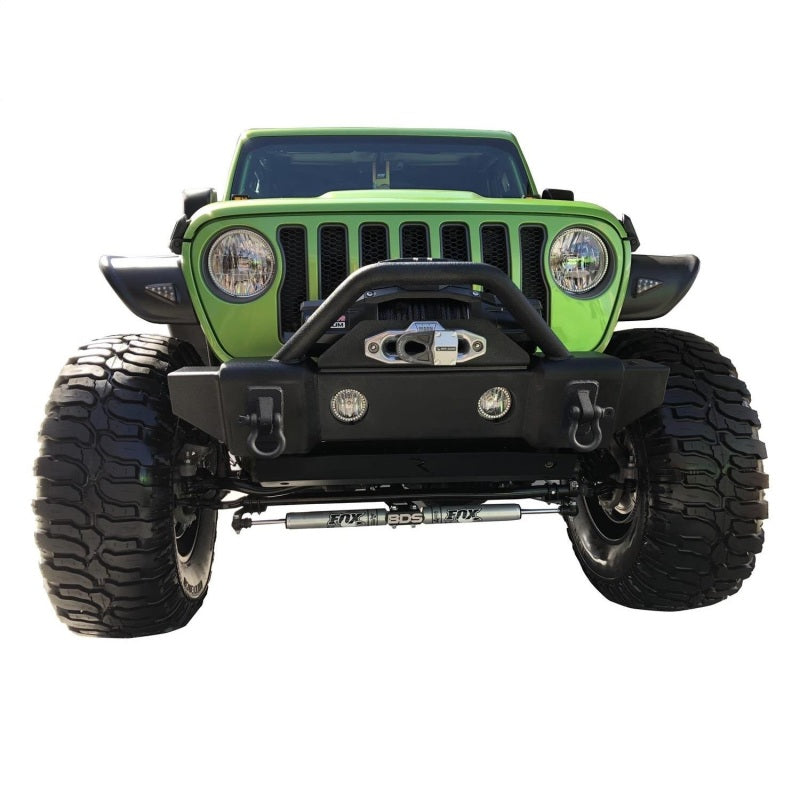 Load image into Gallery viewer, Rampage 2007-2018 Jeep Wrangler(JK) Recovery Bumper Stubby Front - Black