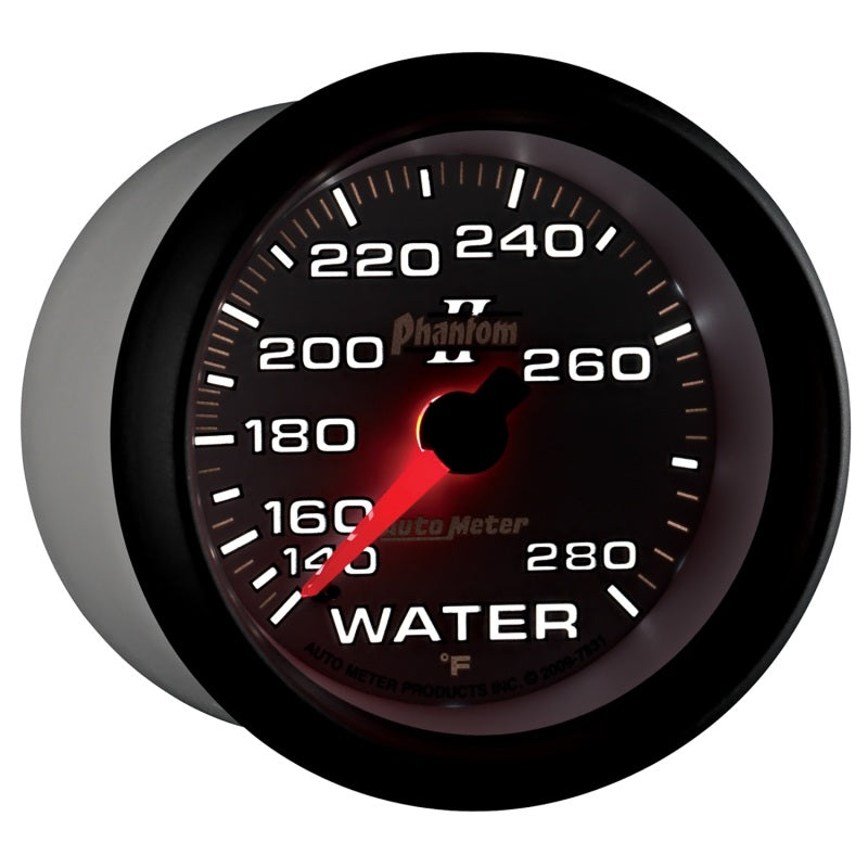Load image into Gallery viewer, Autometer Phantom II 2-5/8in 140-280 Degree F Mechanical Water Gauge