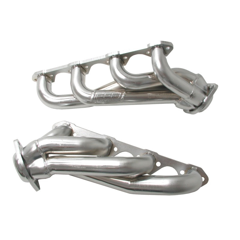 Load image into Gallery viewer, BBK 87-95 Ford F150 Truck 5.8 351 Shorty Unequal Length Exhaust Headers - 1-5/8 Silver Ceramic