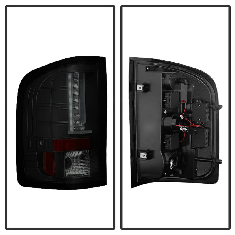 Load image into Gallery viewer, Spyder 07-13 Chevy Silverado (Exc 2010 Model) Version 2 LED Tail Lights ALT-YD-CS07V2-LED-BSM