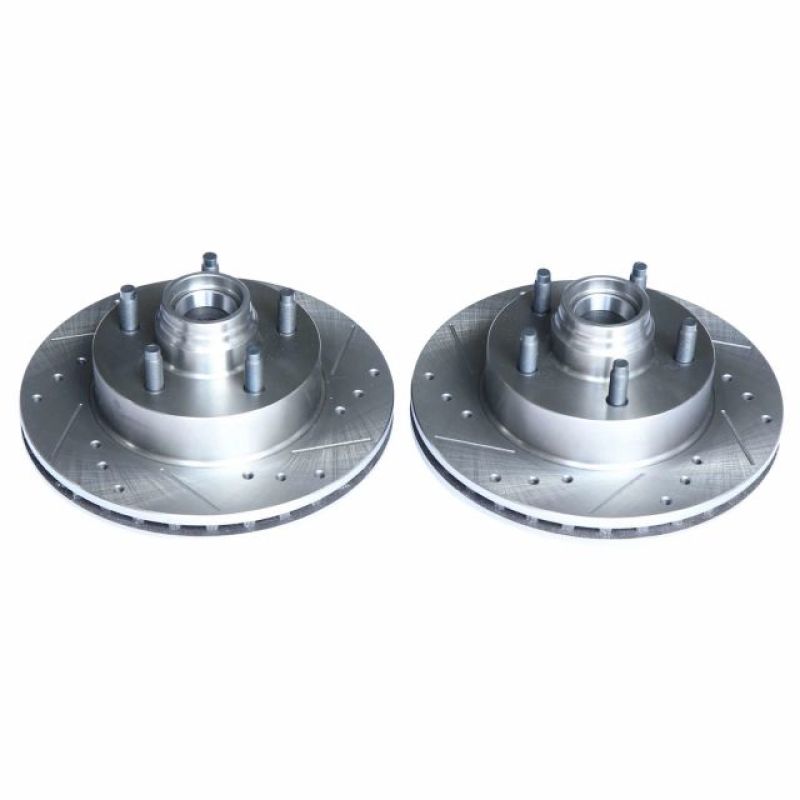 Load image into Gallery viewer, Power Stop 98-00 Ford Ranger Front Evolution Drilled & Slotted Rotors - Pair