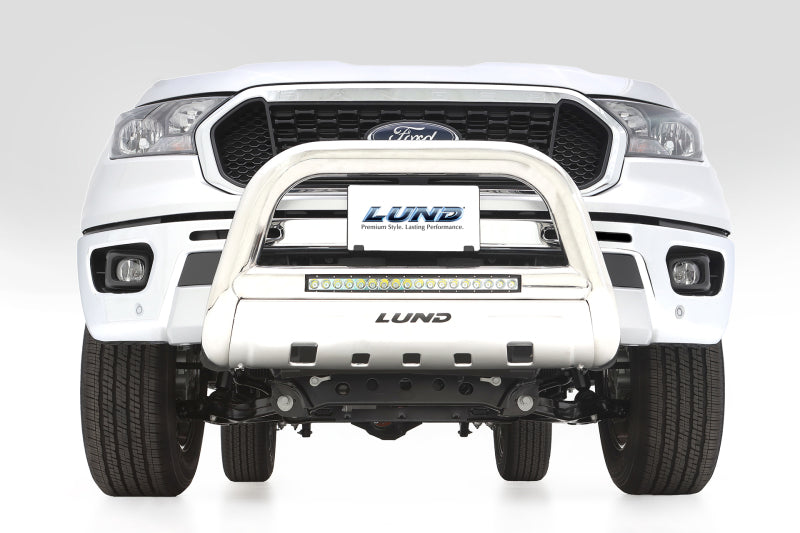 Load image into Gallery viewer, Lund 2019 Ford Ranger Bull Bar w/Light & Wiring - Polished Stainless