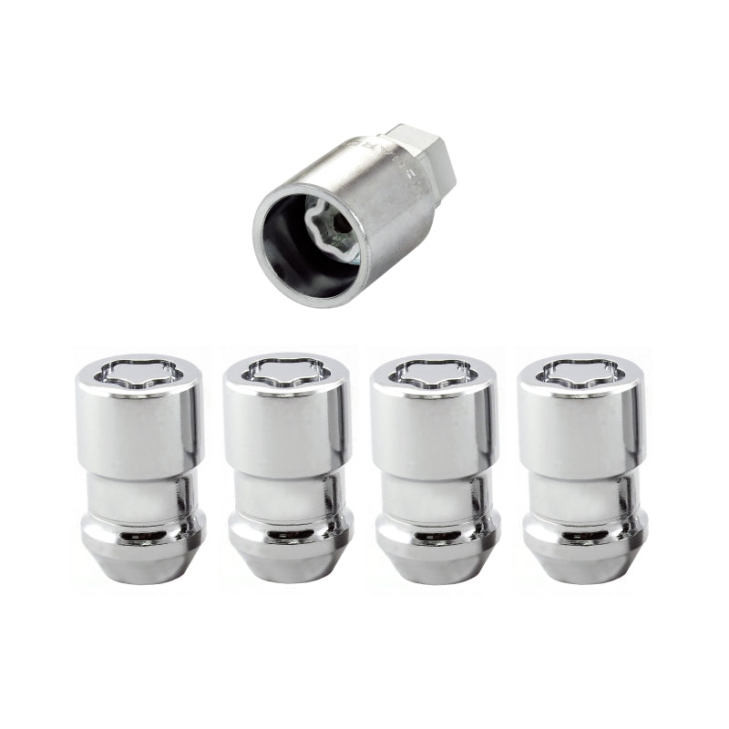 Load image into Gallery viewer, McGard Wheel Lock Nut Set - 4pk. (Cone Seat) 1/2-20 / 3/4 & 13/16 Dual Hex / 1.46in. Length - Chrome