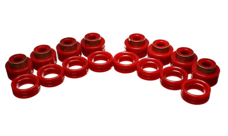 Load image into Gallery viewer, Energy Suspension 94-01 Dodge Ram 1500 2WD/4WD / 94-02 2500/3500 2WD/4WD Red Body (Cab) Mount Set