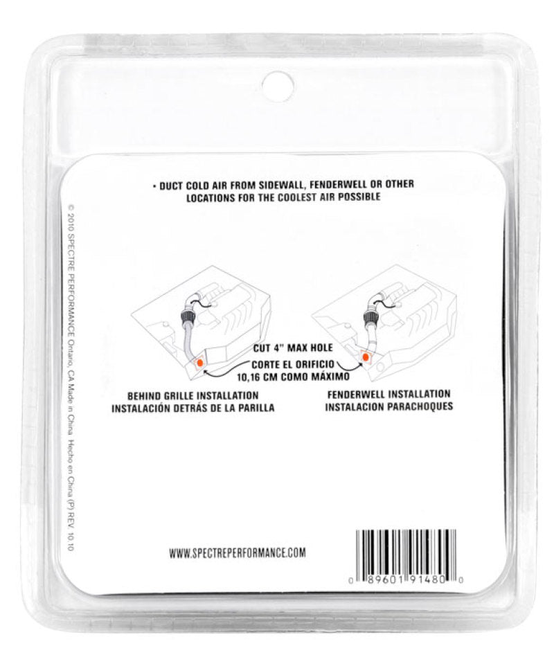 Load image into Gallery viewer, Spectre Intake Tube/Duct Mounting Plate (ABS) 4in. OD