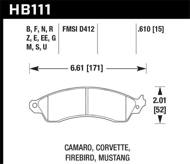 Load image into Gallery viewer, Hawk 96-99 Mustang Cobra 4.6L / 88-96 Corvette 5.7L / 88-92 Camaro 5.0L/5.7L 89-92 Pontiac Firebird