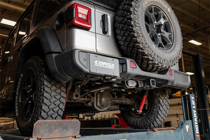 Load image into Gallery viewer, Corsa 2018-2025 Jeep Wrangler JLU 3.6L Sport 2.75in Cat-Back Exhaust w/ Turn Down Tip