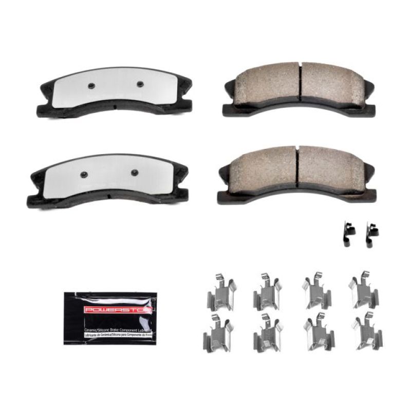Load image into Gallery viewer, Power Stop 99-04 Jeep Grand Cherokee Front Z36 Truck & Tow Brake Pads w/Hardware