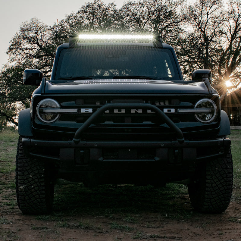 Load image into Gallery viewer, Rigid Industries 2021 Ford Bronco Roof Rack Light Kit (Incl. SR spot/flood Combo Bar)