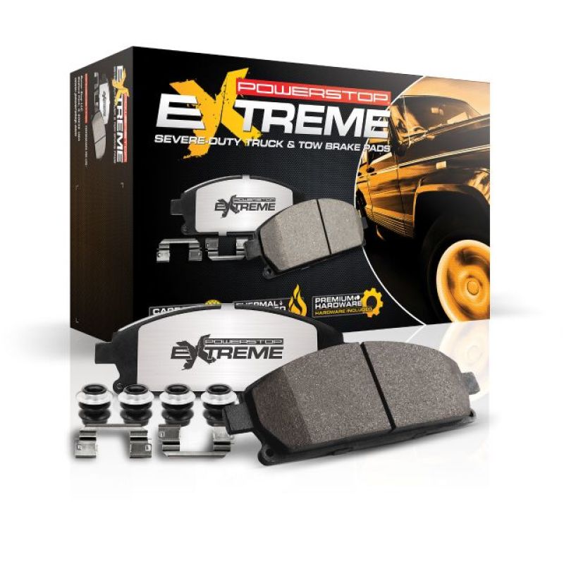 Load image into Gallery viewer, Power Stop 00-02 Dodge Dakota Front Z36 Truck & Tow Brake Pads w/Hardware