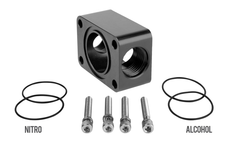 Load image into Gallery viewer, Aeromotive Spur Gear Pump Distribution Block - 2x AN-10