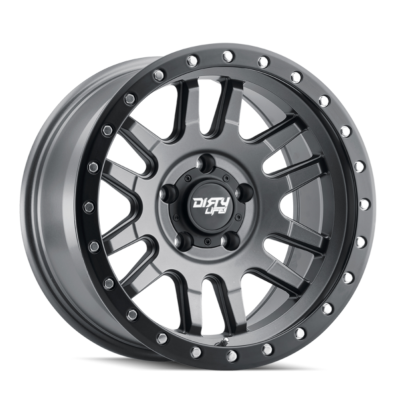 Load image into Gallery viewer, Dirty Life 9309 Canyon Pro 17x9/6x139.7 BP/0mm Offset/106mm Hub Satin Graphite Wheel - Beadlock