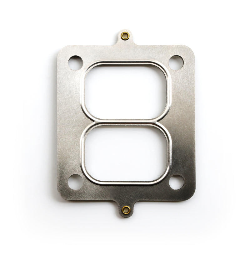 Load image into Gallery viewer, Cometic .016in Stainless T04 Divided Turbo Inlet Flange Gasket