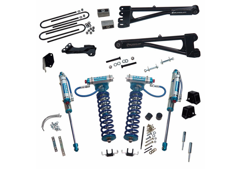 Load image into Gallery viewer, Superlift 05-07 Ford F-250/F-350 SD 4WD 4in Lift Kit w/Repl Radius Arms & King Coilovers Rear Shocks