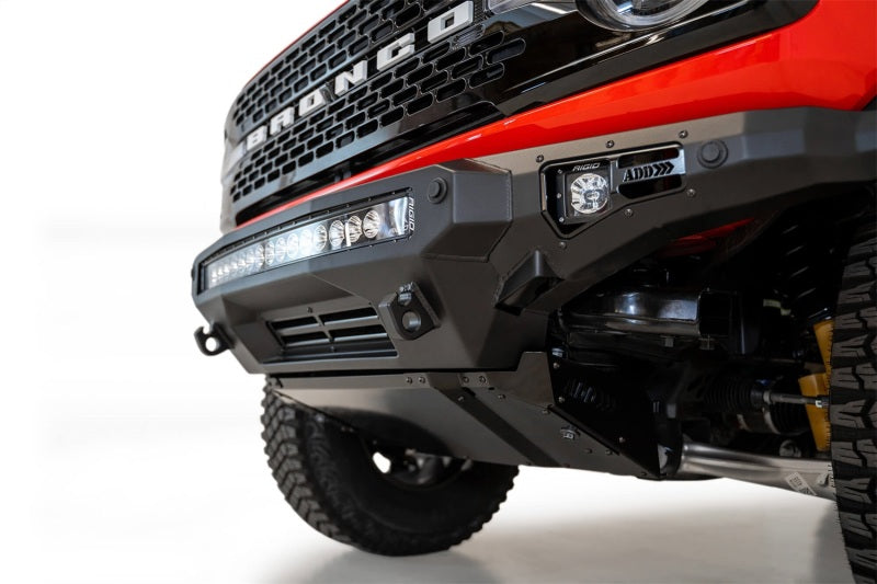 Load image into Gallery viewer, Addictive Desert Designs 2021+ Ford Bronco Stealth Fighter Front Bumper w/ Winch Mount