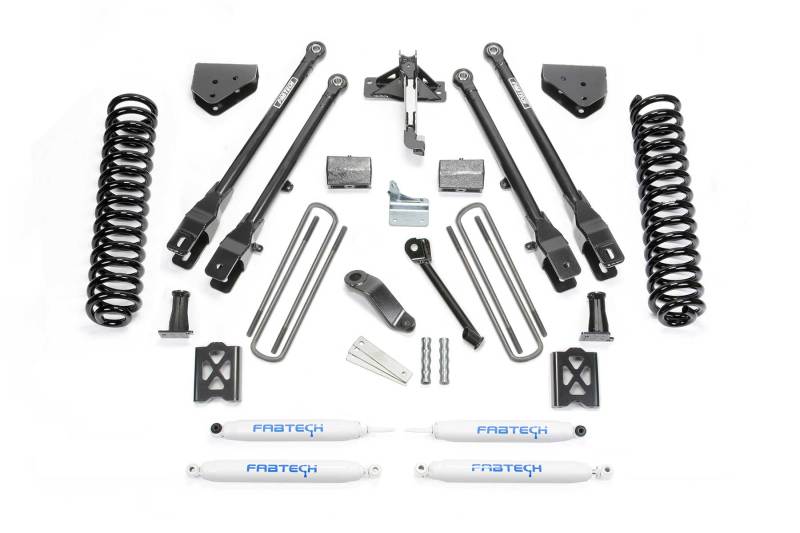 Load image into Gallery viewer, Fabtech 05-07 Ford F250 4WD w/Factory Overload 6in 4Link Sys w/Coils & Perf Shks