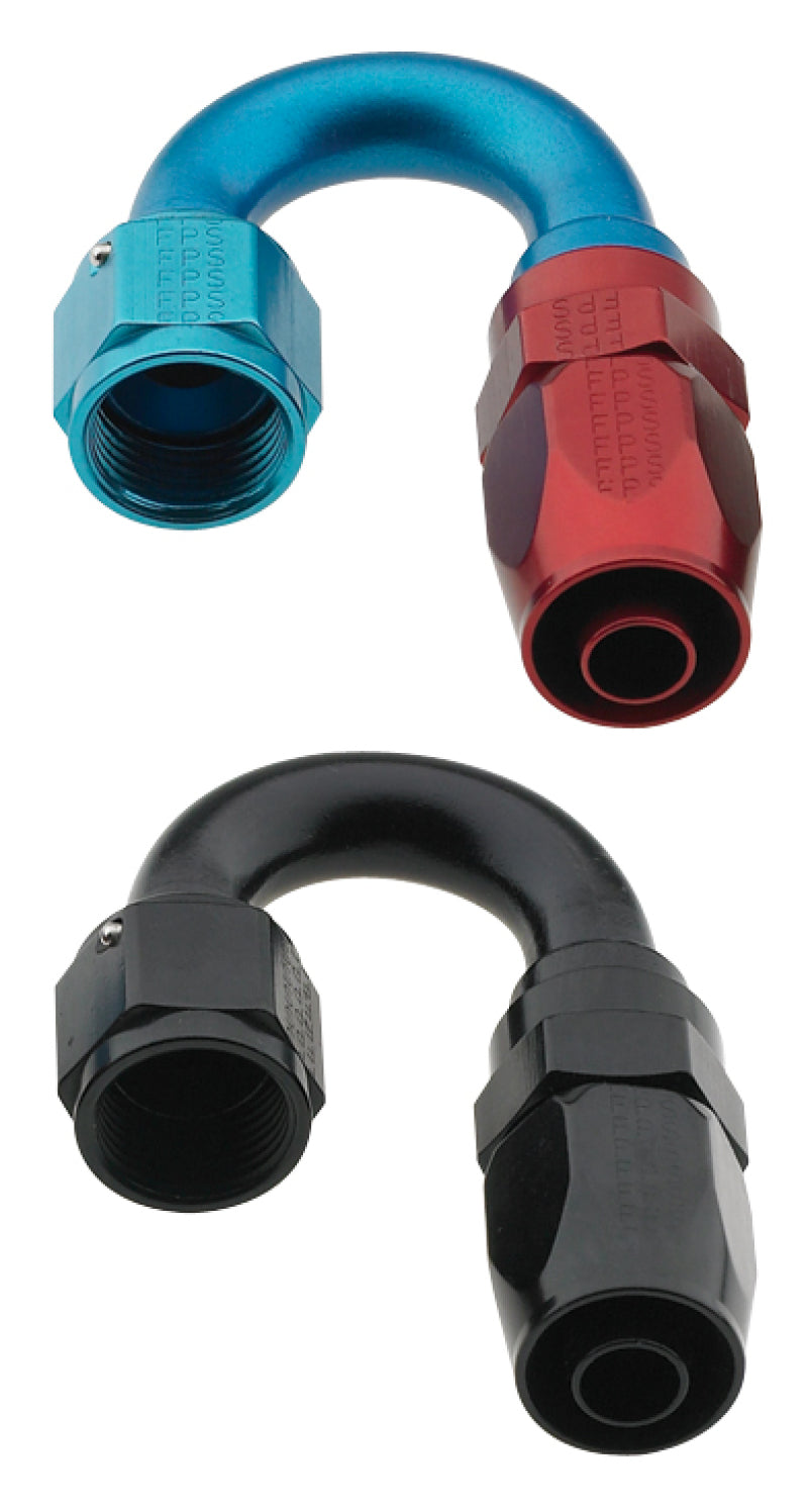 Load image into Gallery viewer, Fragola -8AN x 180 Degree Pro-Flow Hose End - Blue/Red