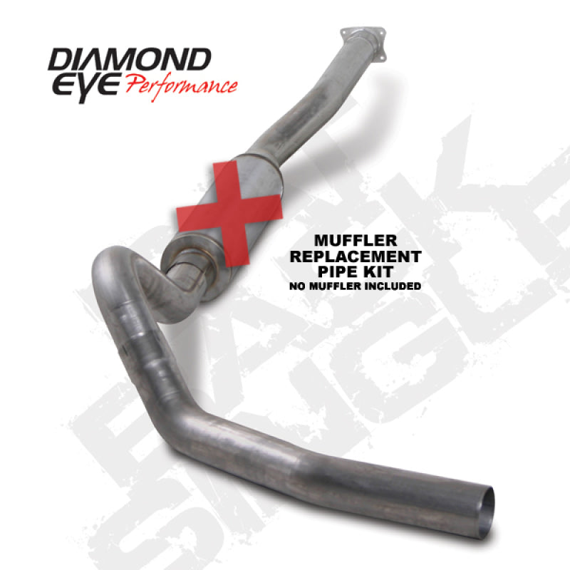 Load image into Gallery viewer, Diamond Eye KIT 4in Catback Single MFLR RPLCMENT PIPE SS 01-05 CHEVY/GMC 6.6L 2500/3500