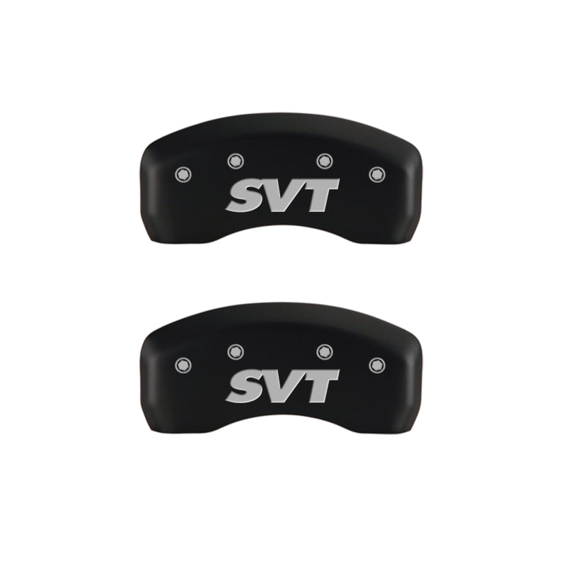 Load image into Gallery viewer, MGP 4 Caliper Covers Engraved Front & Rear SVT Red finish silver ch