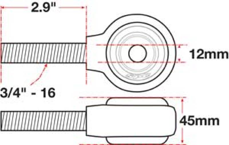 Load image into Gallery viewer, SPC Performance xAxis Rod End Ball Joint