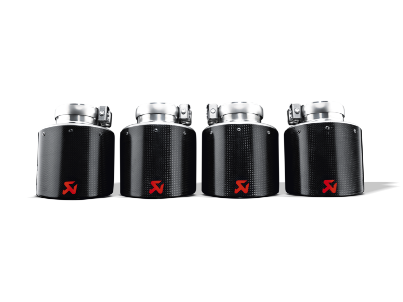 Load image into Gallery viewer, Akrapovic 06-13 Chevrolet Corvette ZO6/ZR1 (C6) Tail Pipe Set (Carbon 125 mm)