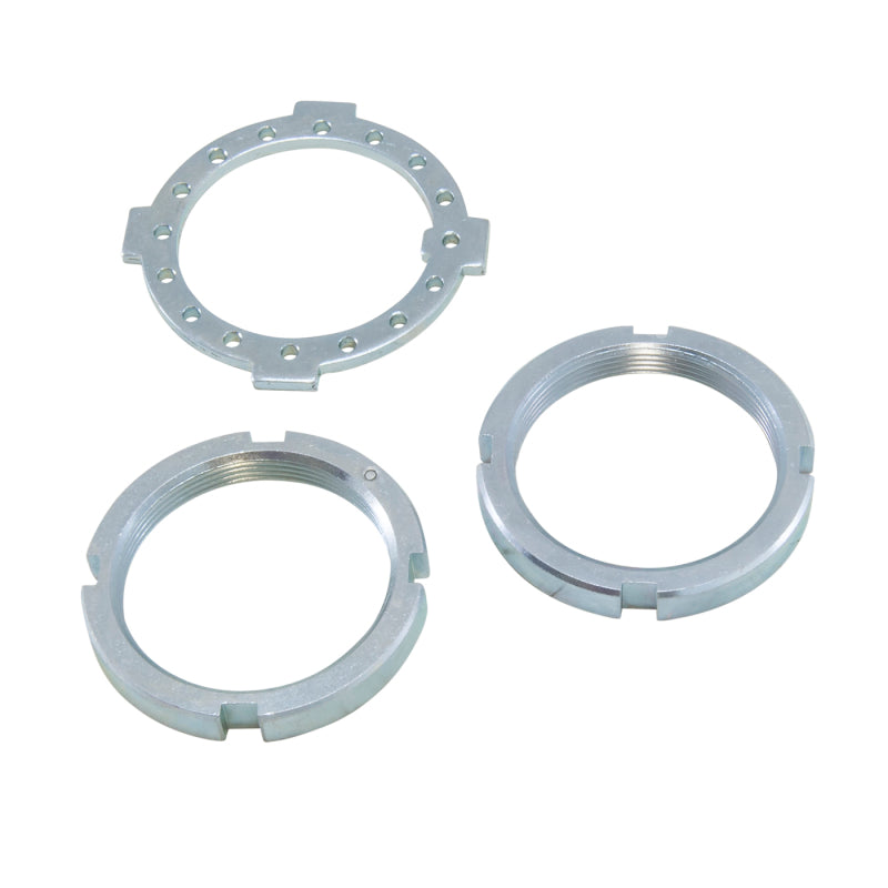 Load image into Gallery viewer, Yukon Gear Replacement Spindle Nut Kit for Dana 50 and 60 w/two 4-slot type Nuts & Washer