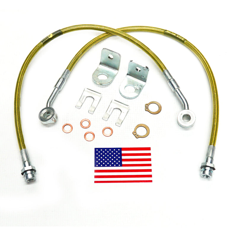 Load image into Gallery viewer, Superlift 97-05 Jeep Wrangler TJ w/ 4-6in Lift Kit (Pair) Bullet Proof Brake Hoses