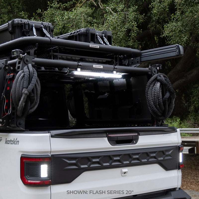 Load image into Gallery viewer, Go Rhino Xplor Flash Series Sgl Multi Function LED Light Bar (Track Mount) 20in. - Blk