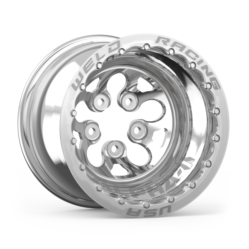Load image into Gallery viewer, Weld Alpha-1 15x12 / 5x4.75 BP / 3in. BS Polished Wheel - Polished Double Beadlock MT