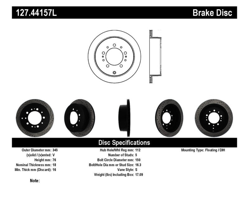 Load image into Gallery viewer, StopTech Slotted & Drilled Sport Brake Rotor
