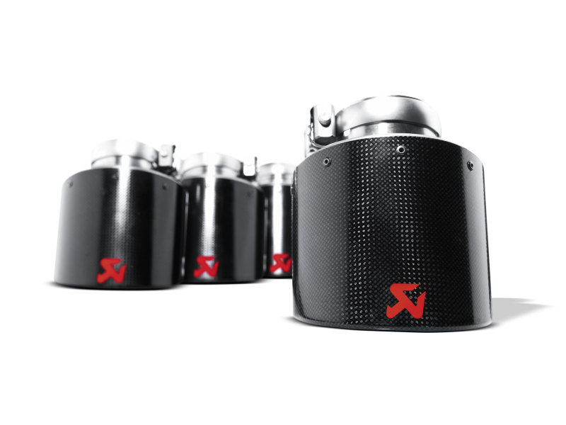 Load image into Gallery viewer, Akrapovic 06-13 Chevrolet Corvette ZO6/ZR1 (C6) Tail Pipe Set (Carbon 125 mm)