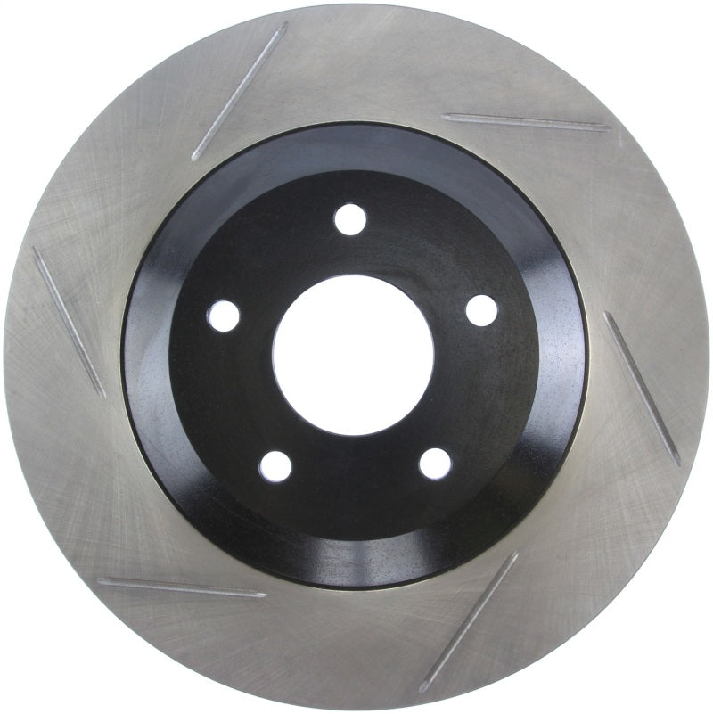 Load image into Gallery viewer, StopTech Power Slot 97-04 Chevy Corvette / 04 & 08 Cadillac XLR/XLR-V Front Right Slotted Rotor