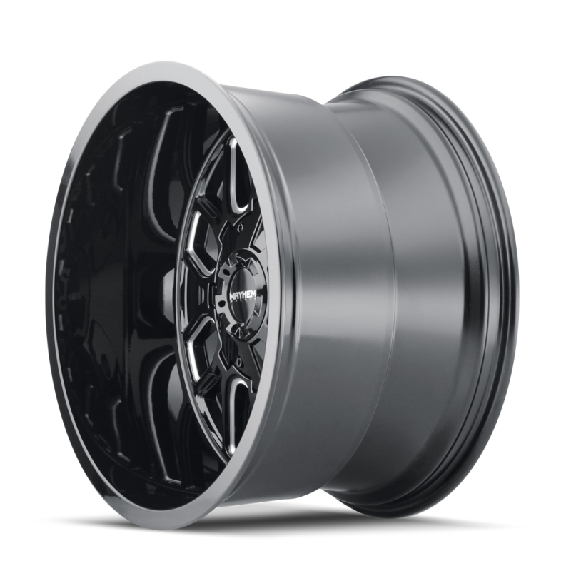 Load image into Gallery viewer, Mayhem 8107 Cogent 20x9 / 5x139.7 BP / 0mm Offset / 110mm Hub Black w/ Milled Spokes Wheel