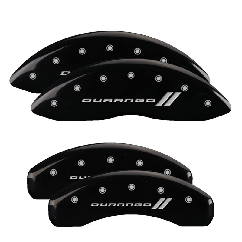 Load image into Gallery viewer, MGP 4 Caliper Covers Engraved Front & Rear Dodge Yellow Finish Black Char 2010 Dodge Ram 3500