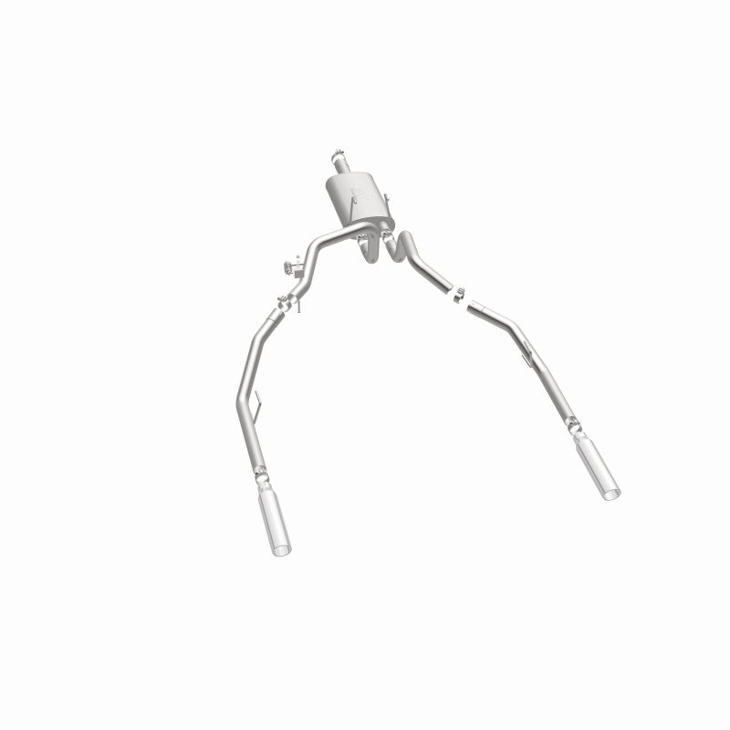 Load image into Gallery viewer, Magnaflow 09-13 Dodge Ram 1500 V6 3.6L Dual Spilt Rear Exit Polished Stainless C/B Perf Exhaust