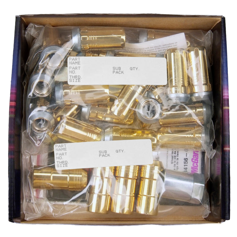 Load image into Gallery viewer, McGard SplineDrive Tuner 6 Lug Install Kit w/Locks & Tool (Cone) M14X1.5 / 1in. Hex - Gold