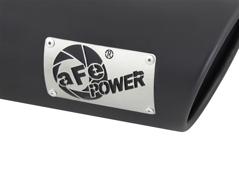 Load image into Gallery viewer, aFe Diesel Exhaust Tip Bolt On Black 4in Inlet x 5in Outlet x 15in