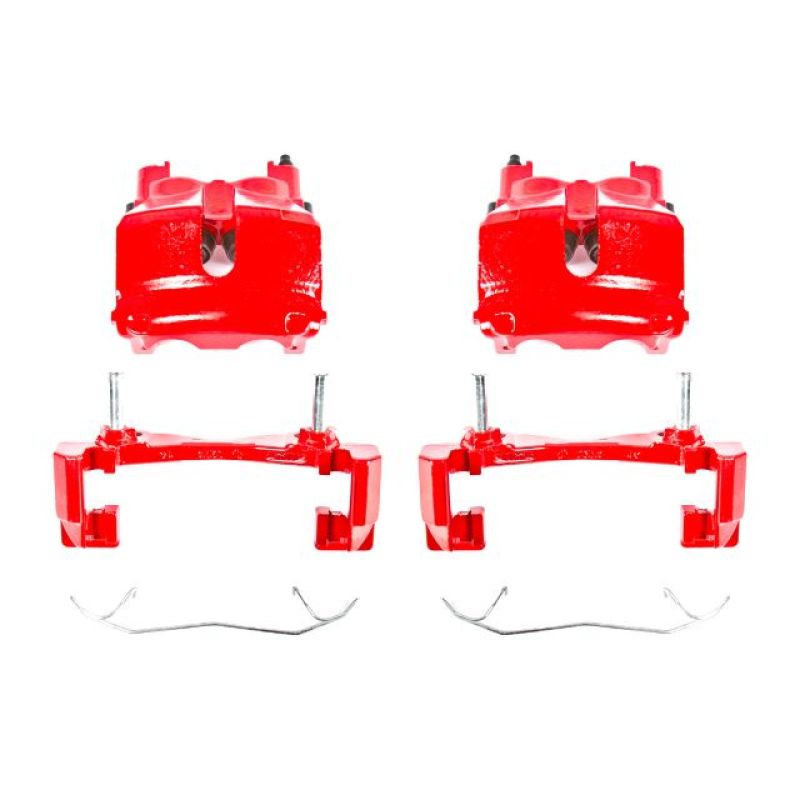 Load image into Gallery viewer, Power Stop 99-02 Jeep Grand Cherokee Front Red Calipers w/Brackets - Pair