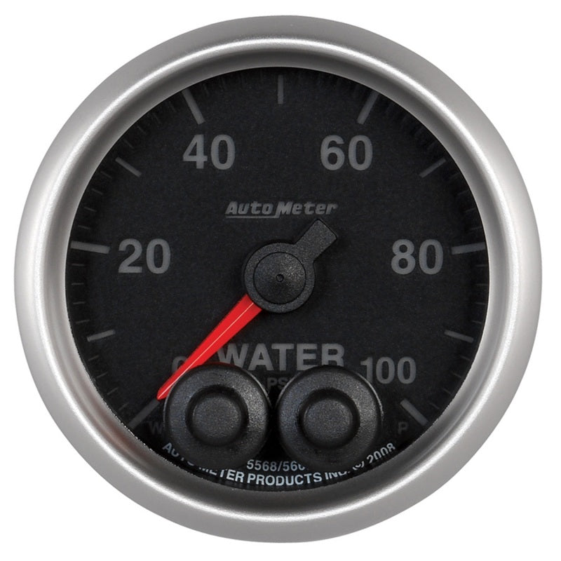 Load image into Gallery viewer, AutoMeter Gauge Water Press 2-1/16in. 100PSI Stepper Motor W/Peak & Warn Elite