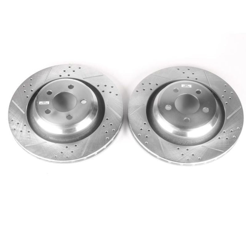Load image into Gallery viewer, Power Stop 05-10 Chrysler 300 Rear Evolution Drilled & Slotted Rotors - Pair